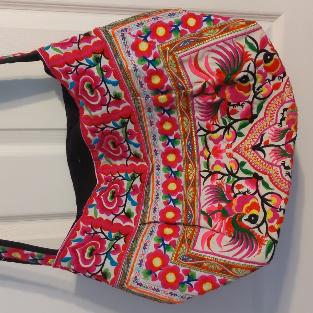 Beautifully embroidered crossbody bag